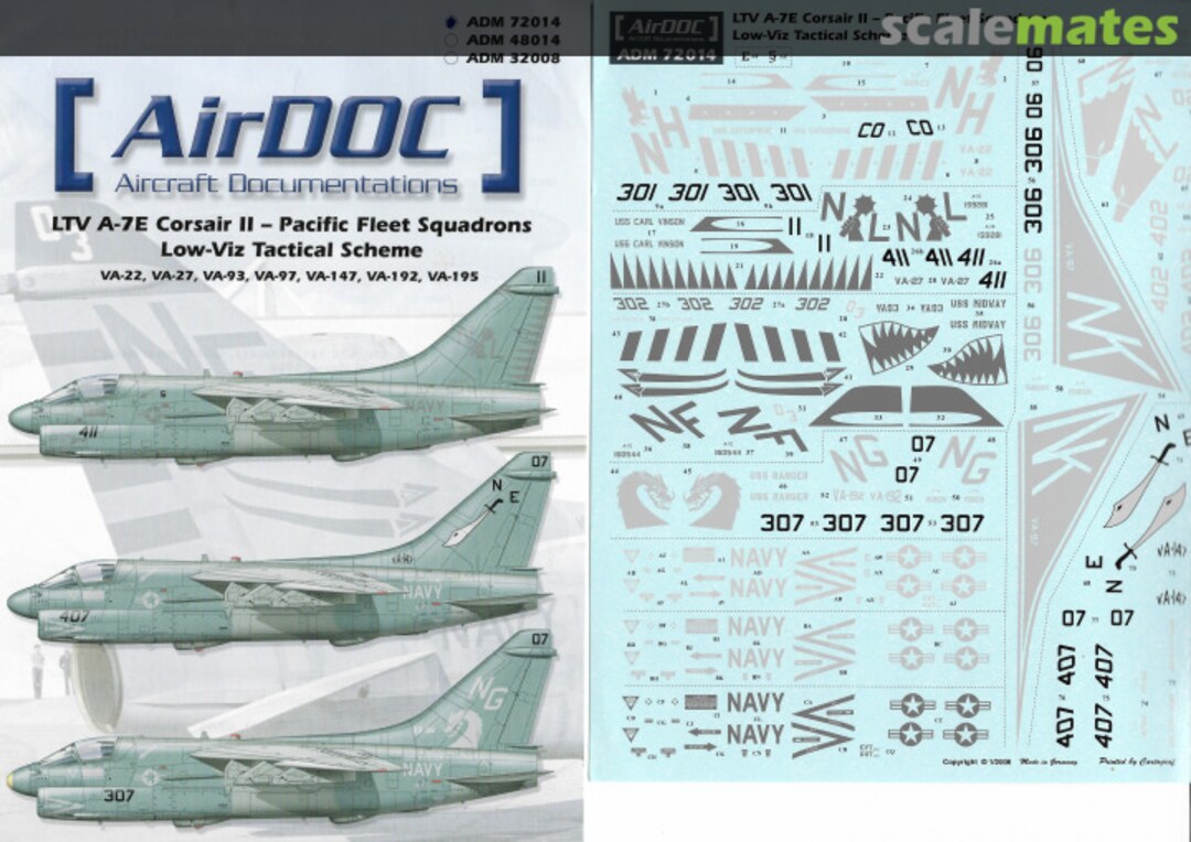 Boxart LTV A-7E Corsair II Pacific Fleet Squadrons 72014 AirDOC