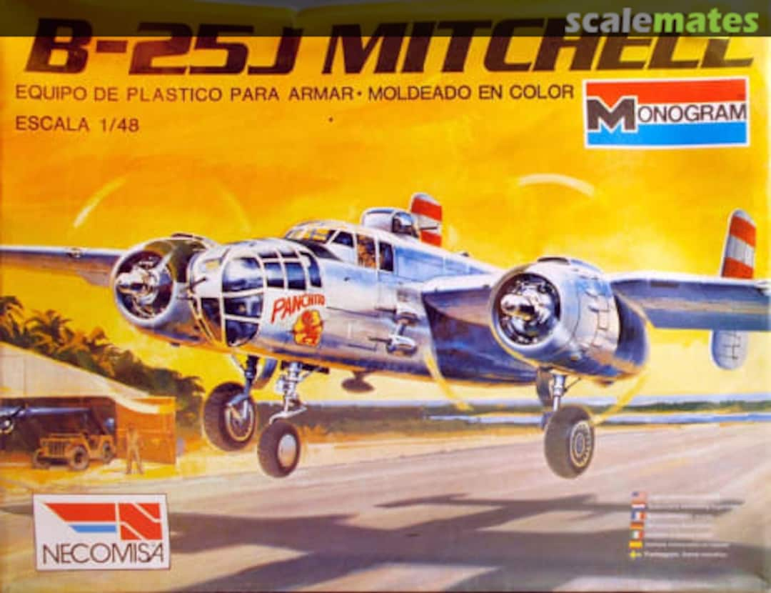 Boxart B-25J Mitchell 5502 Monogram/Necomisa