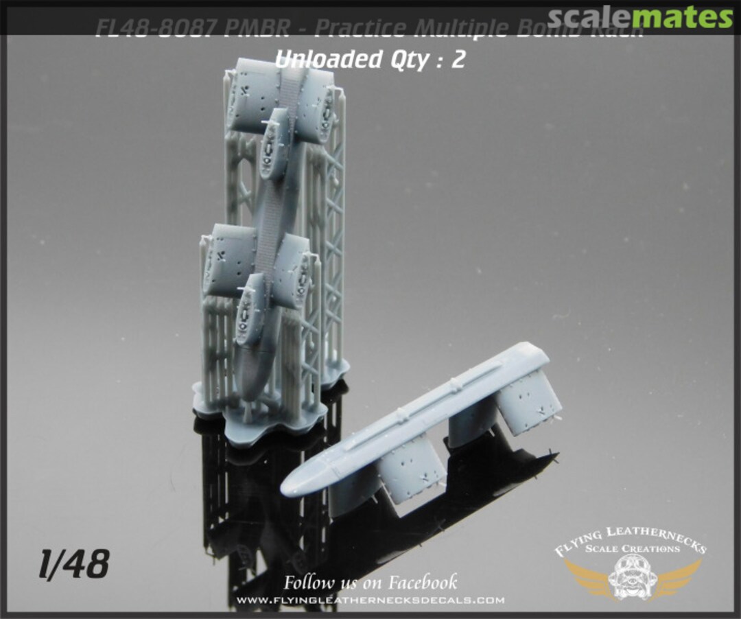 Boxart PMBR - Practice Multiple Bomb Rack 2 pcs. FL48-8087 Flying Leathernecks