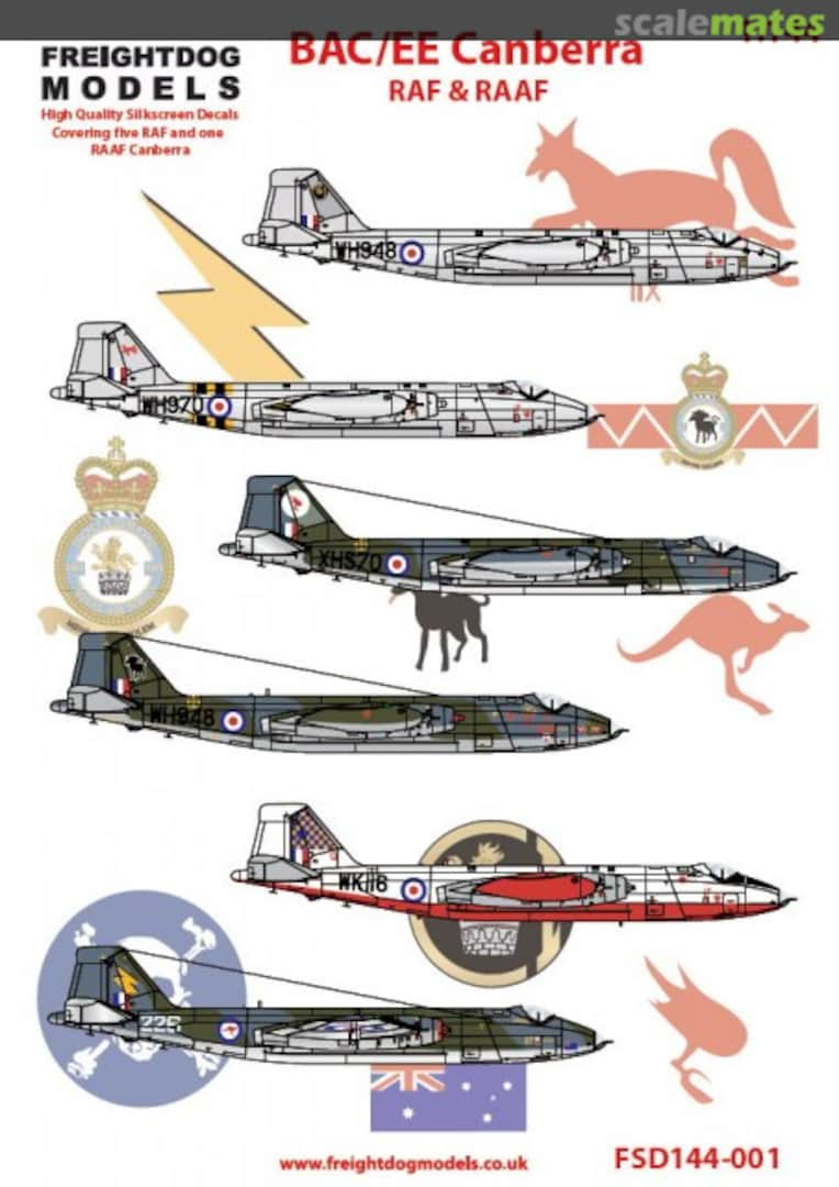 Boxart EE Canberra (RAF & RAAF) FSD144-001 Freightdog Models