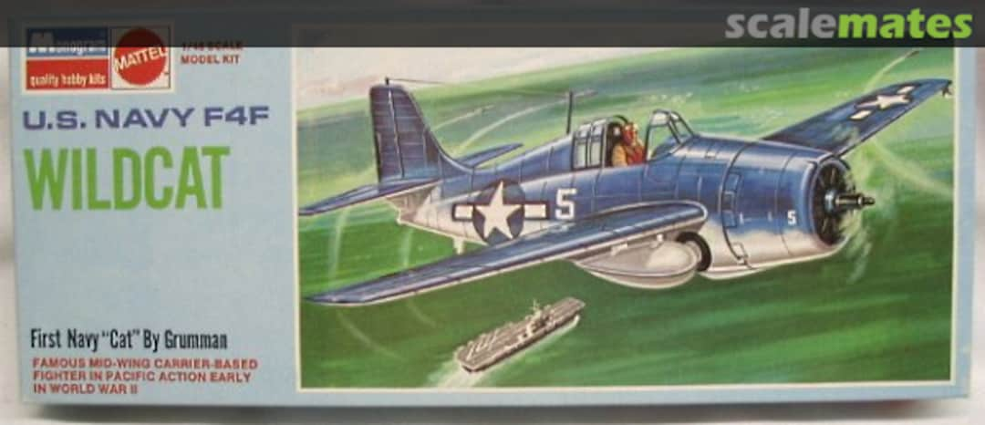 Boxart U.S. Navy F4F Wildcat 6798 Monogram/Mattel