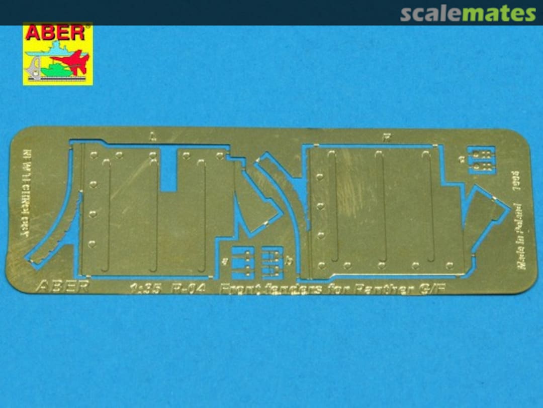 Contents Front fenders for Panther G/F Jagdpanther R04 Aber