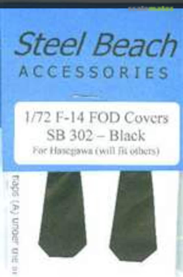 Boxart Black F-14 Tomcat FOD Covers 73002 Steel Beach