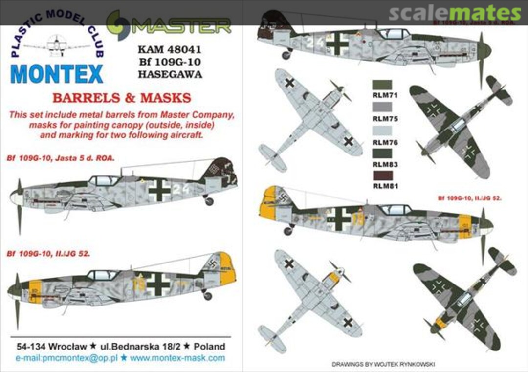 Boxart Bf 109G-10 KAM48041 Montex