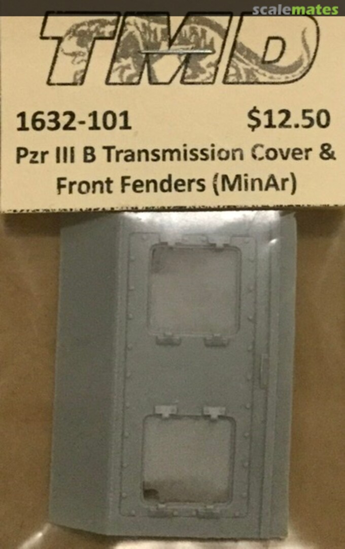 Boxart Panzer III B Transmission Cover & Front Fenders correction 35-1632-101 The New TMD