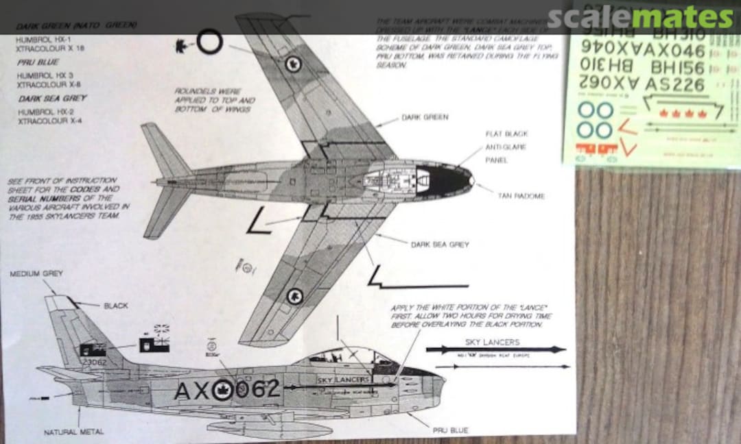 Boxart Canadair Sabre - Mark 5 D-19-72 Arrow Graphics