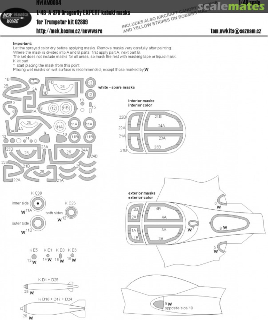 Boxart A-37B EXPERT kabuki masks NWAM0084 New Ware