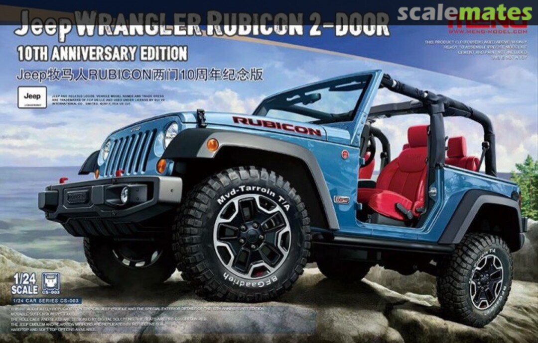 Boxart Jeep Wrangler Rubicon 2-Door CS-003 Meng Model