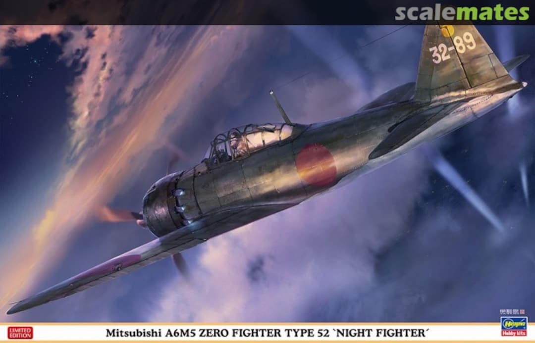 Boxart Mitsubishi A6M5 Zero Fighter Type 52 `Night Fighter´ 08252 Hasegawa