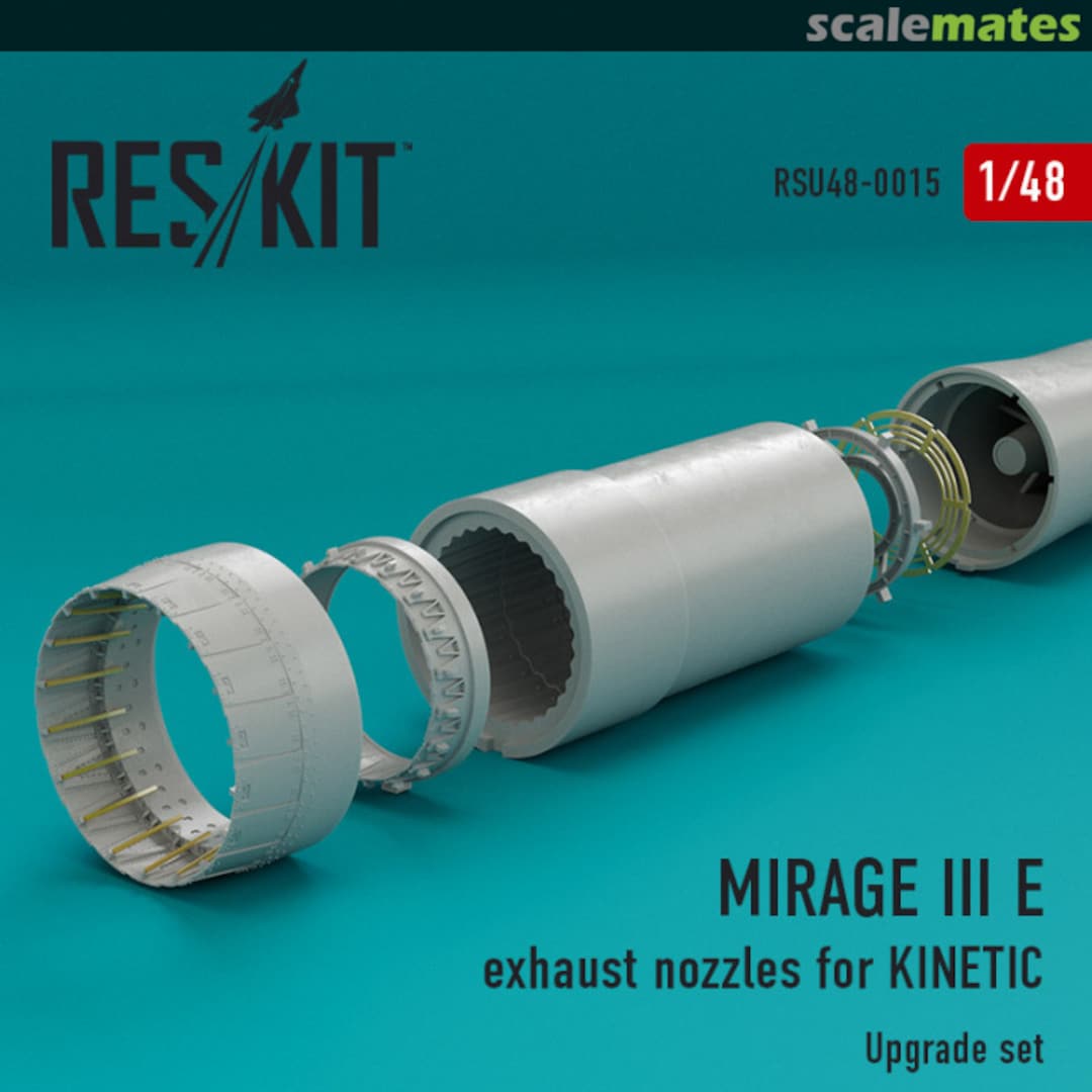 Boxart Mirage III E - exhaust nozzles RSU48-0015 ResKit