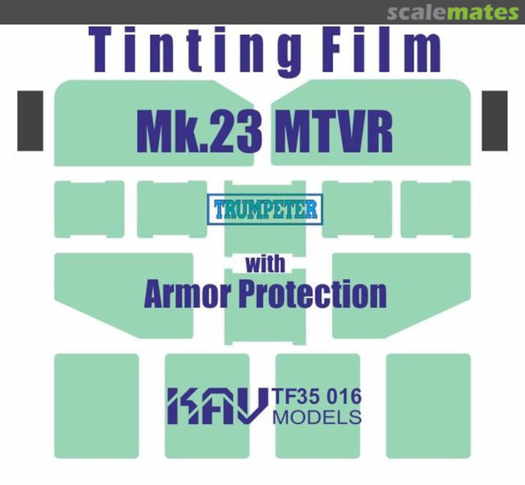 Boxart MTVR Mk.23 with Armor Protection tinting film KAV TF35 016 KAV models