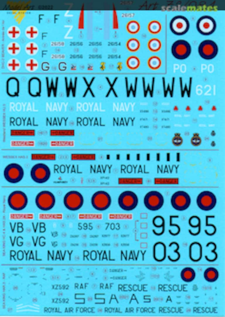 Contents DHC.2 Beaver/Westland Wessex/Sea King 72/084 Model Art Decal System