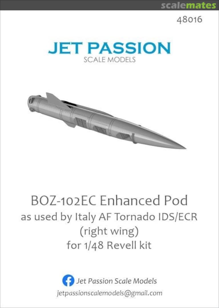 Boxart IDS/ECR BOZ-102EC-Pod (Steuerbordflügel) 48016 Jet Passion