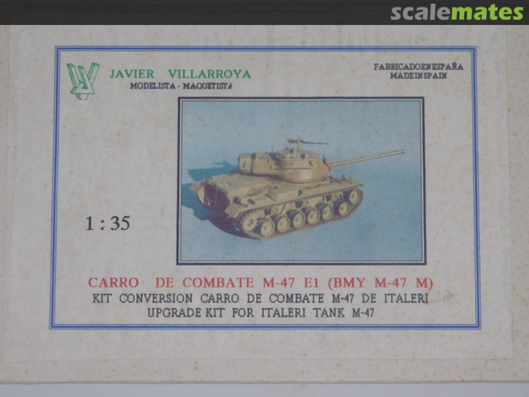 Boxart Carro De Combate M-47 E1 (BMY M-47 M) 35102 JAVIER VILLARROYA