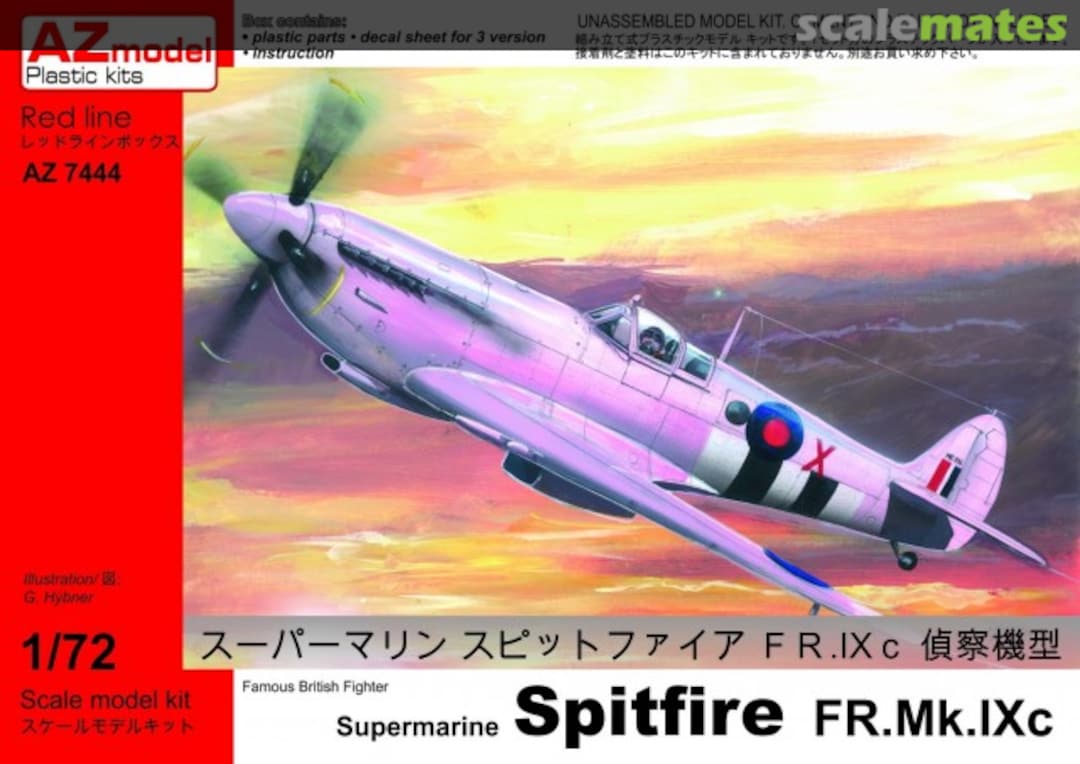 Boxart Supermarine Spitfire FR.Mk.IXc AZ7444 AZmodel