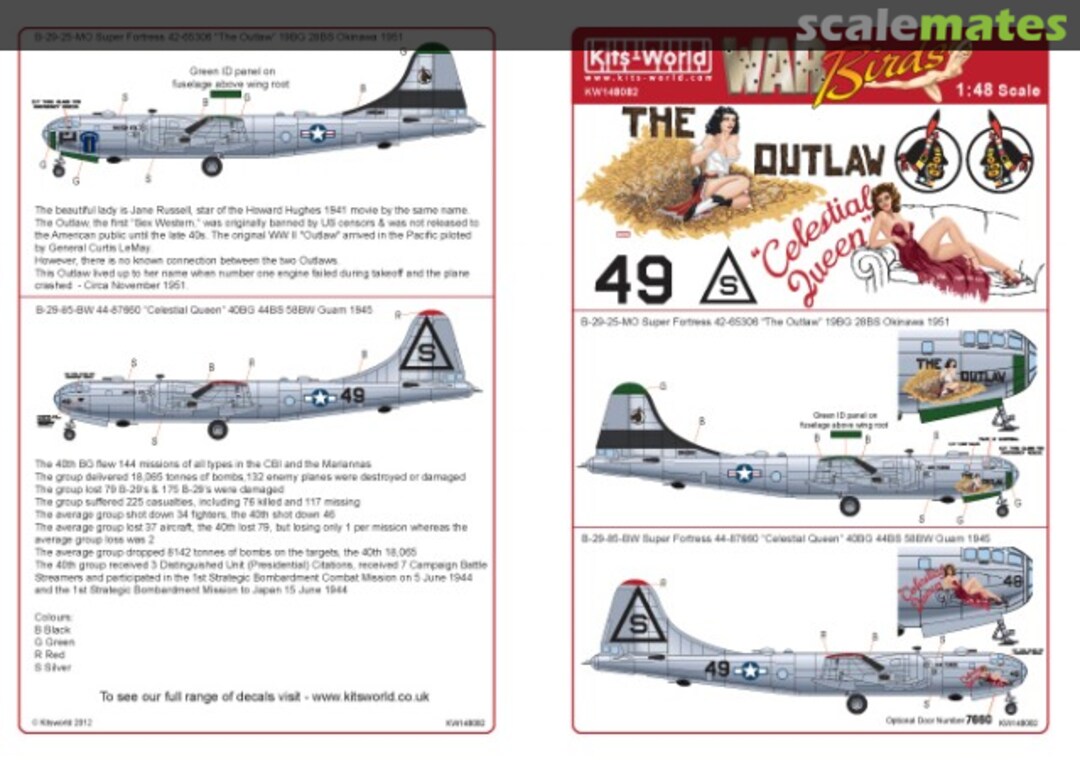 Boxart B-29 Superfortress KW148082 Kits-World