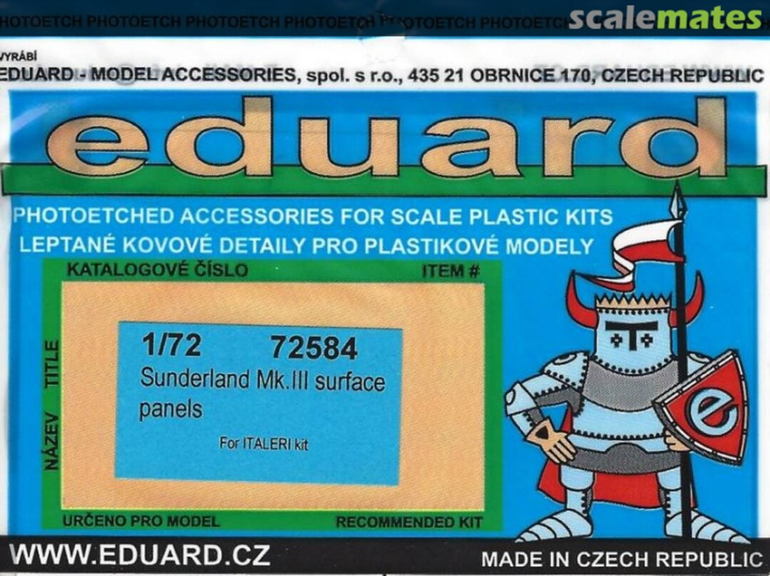 Boxart Sunderland Mk.III Surface Panels 72584 Eduard