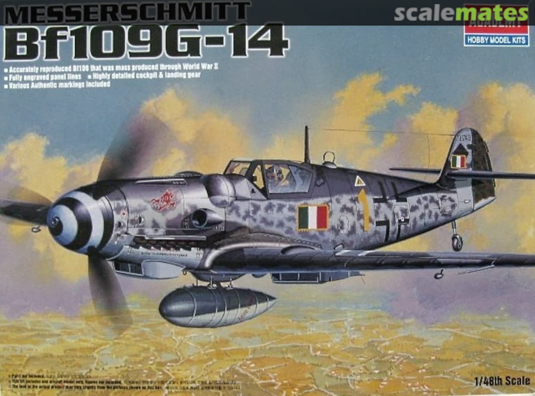 Boxart Messerschmitt Bf109G-14 1682 Academy