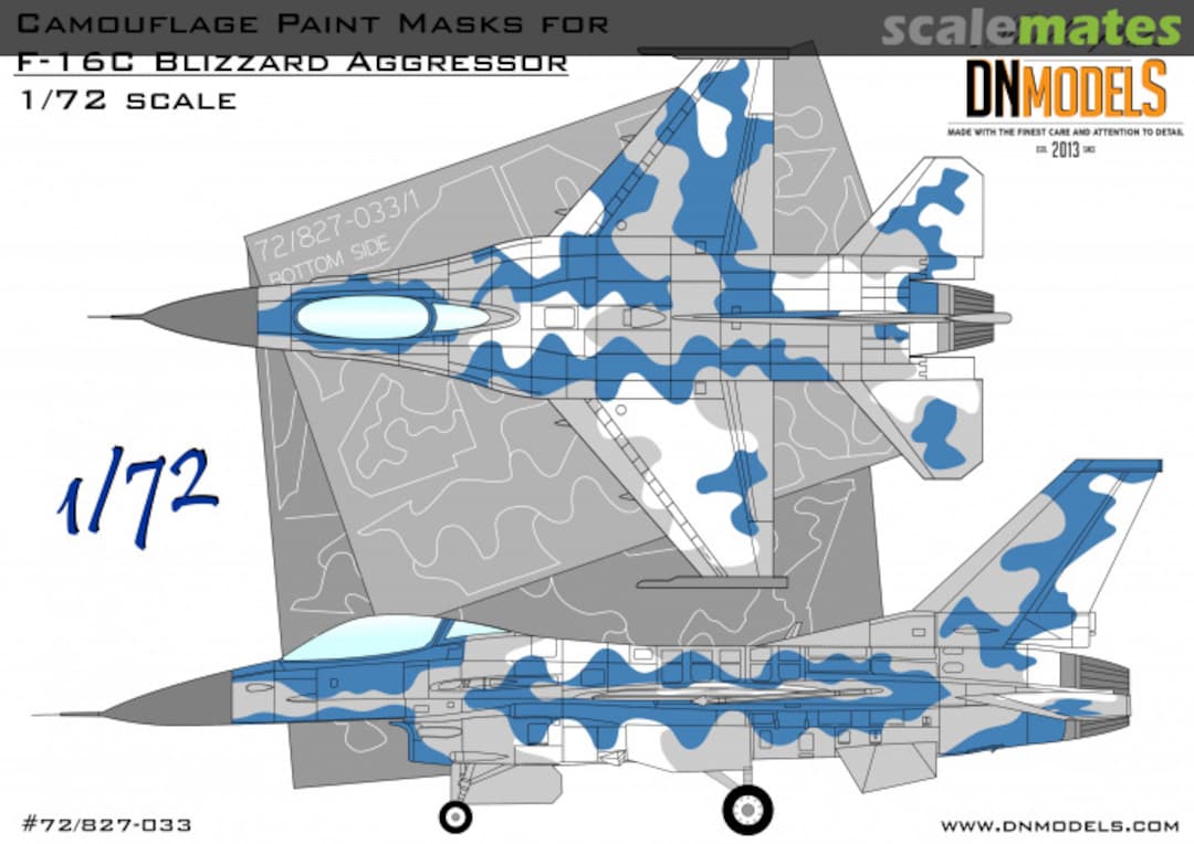 Boxart F-16C Blizzard Aggressor 72/827-033 DN Models