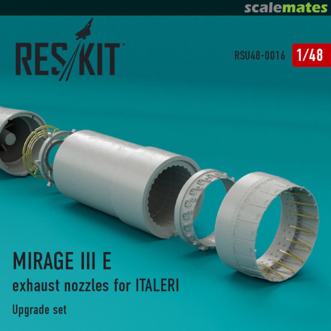 Boxart Mirage III E - exhaust nozzles RSU48-0016 ResKit