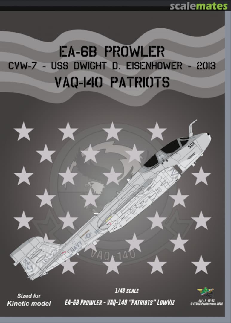 Boxart EA-6B Prowler VAQ 140 "Patriots" USS Eisenhower 2013 Operation Enduring Freedom P_48-51 FFSMC Productions