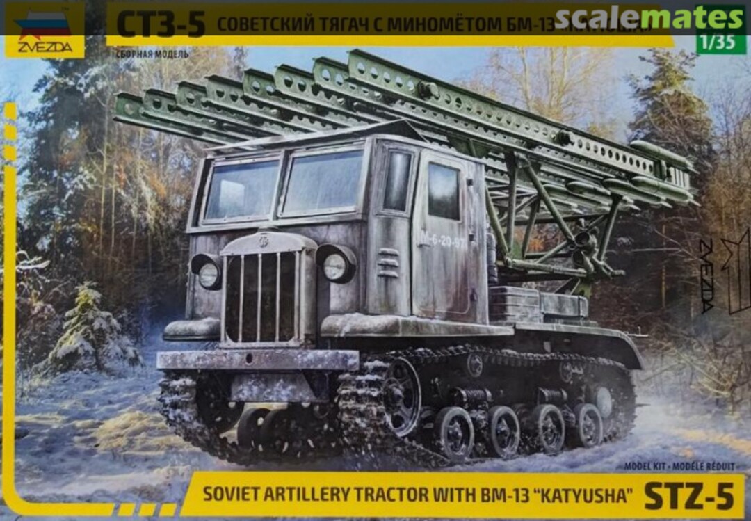 Boxart STZ-5 with MRL BM-13 Katyusha 3700 Zvezda