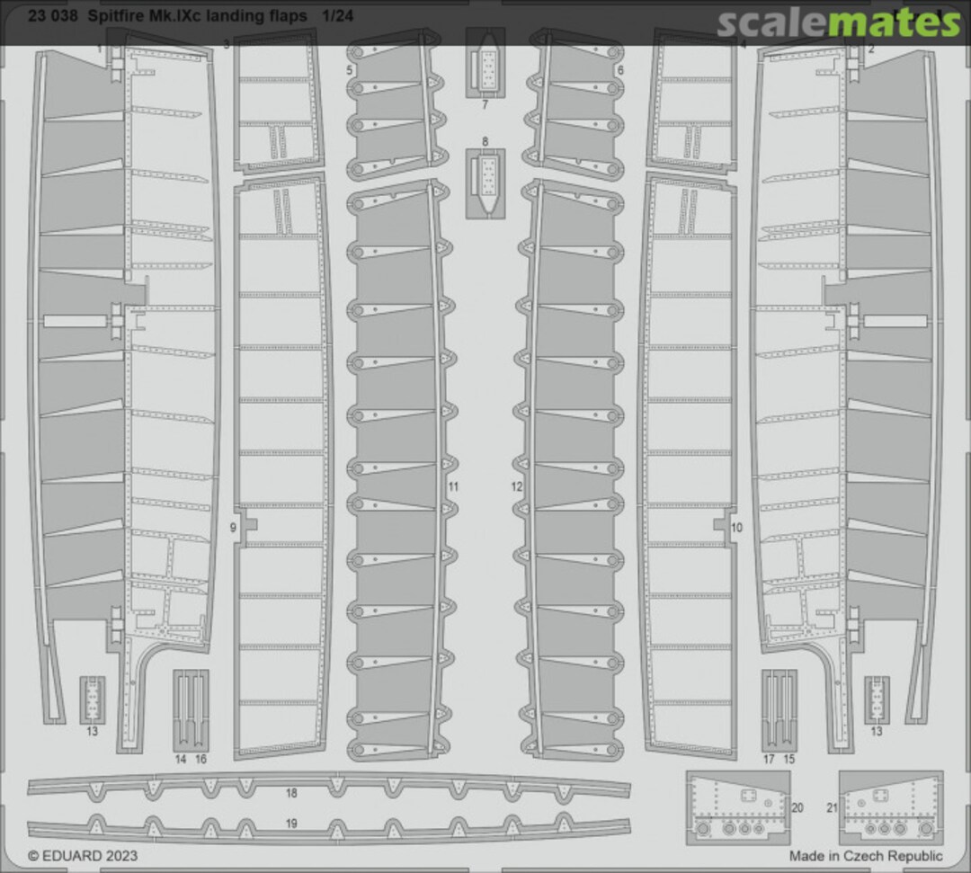 Boxart Spitfire Mk.IXc landing flaps 23038 Eduard