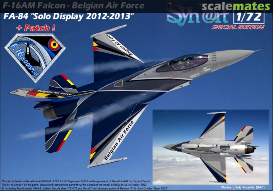 Boxart F-16AM Falcon - Belgian Air Force FA-84 "Solo Display 2012-2013"  Syhart