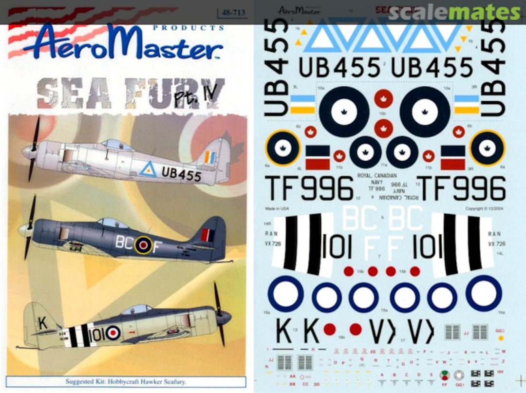 Boxart Sea Fury Pt. IV 48-713 AeroMaster