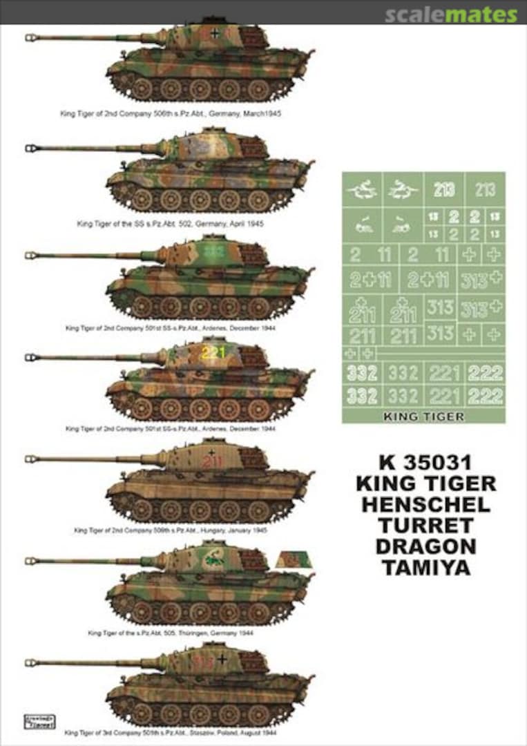 Boxart King Tiger K35031 Montex