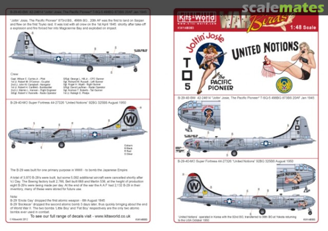 Boxart B-29 Superfortress KW148083 Kits-World