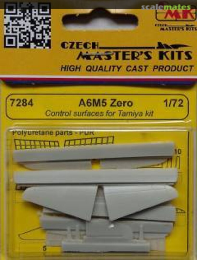 Boxart A6M5 Zero Control surfaces set - Tamiya - 7284 CMK