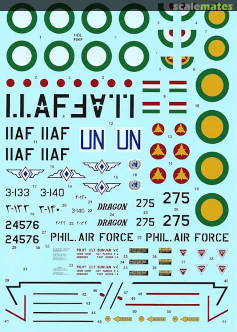 Boxart F-86F-25/30 Sabre 48-034 Hi-Decal Line