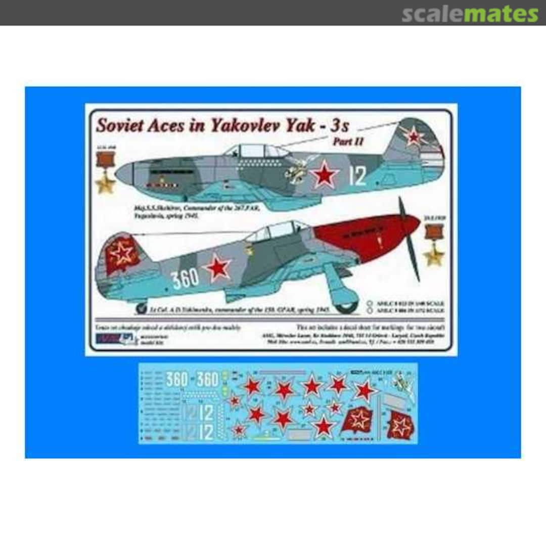 Boxart Soviet Aces in Yakovlev Yak-3s Part II AMLC9006 AML