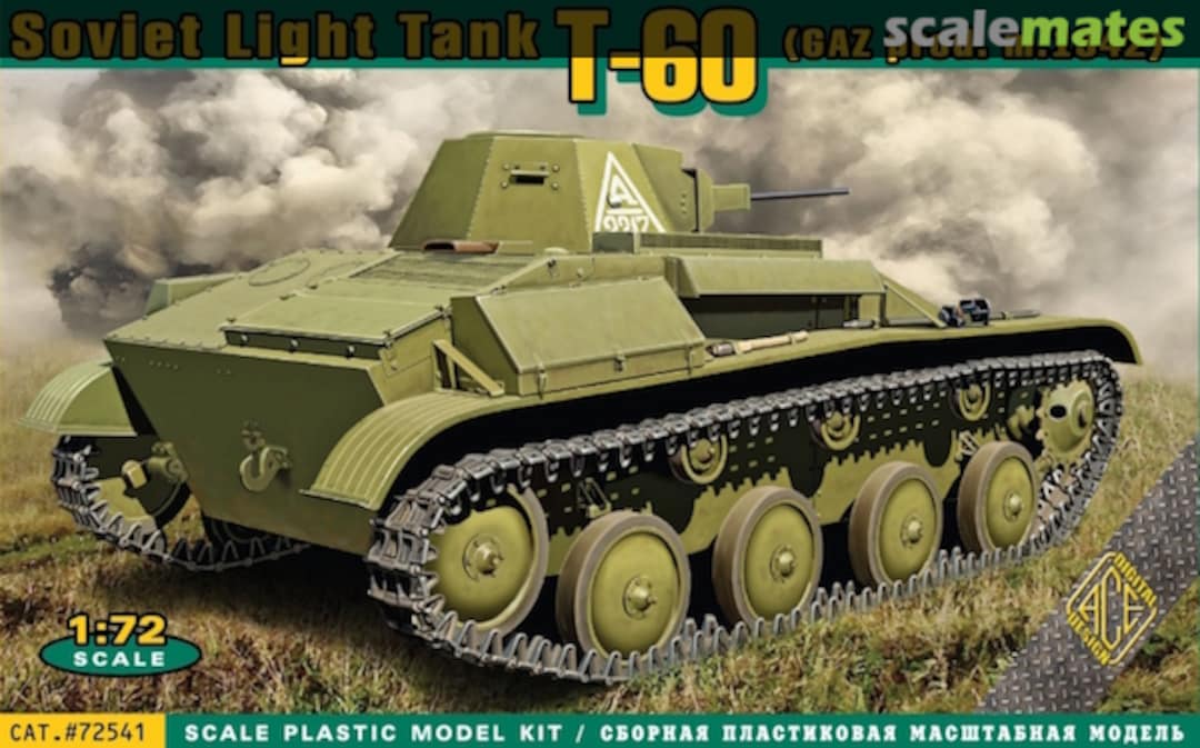 Boxart Russian T-60 light tank (GAZ prod., m.1942) 72541 ACE