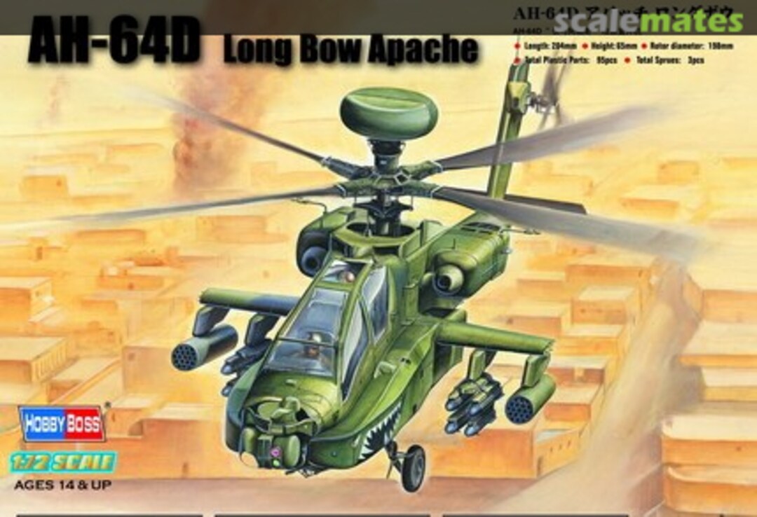 Boxart Boeing AH-64D Apache 87219 HobbyBoss