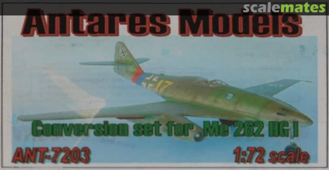 Boxart Conversion set for Messerschmitt Me 262 HG I ANT-7203 Antares Models