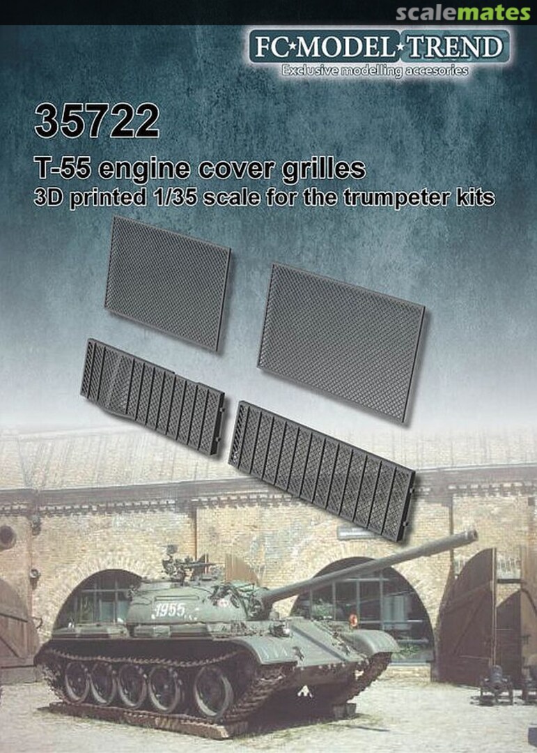 Boxart T-55 Engine Cover Grilles 35722 FC Model Trend