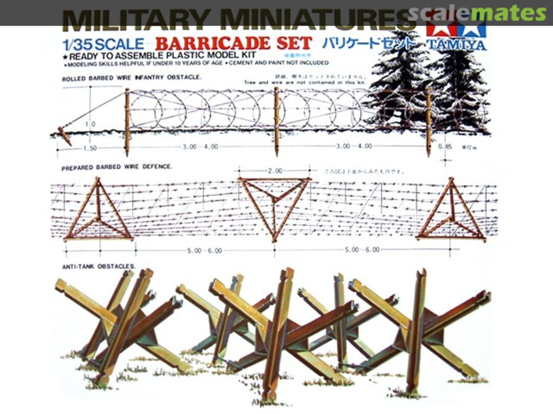 Boxart Barricade Set MM127 Tamiya