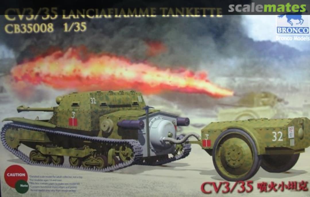 Boxart CV3/35 Lanciafiamme tankette CB35008 Bronco