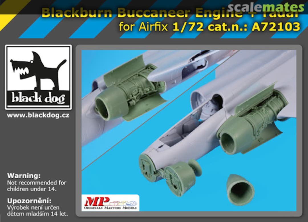 Boxart Blackburn Buccaneer engine + radar A72103 Black Dog