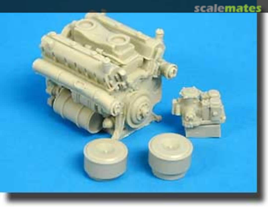 Boxart Tiger II Engine with 2 Aircleaners TWS1034 Tank Workshop