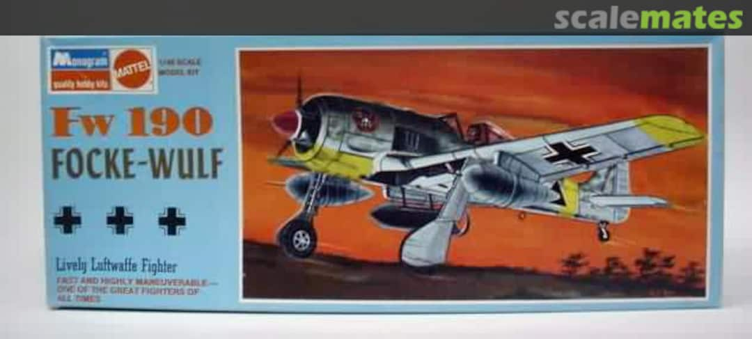 Boxart Fw 190 Focke-Wulf 6804 Monogram/Mattel