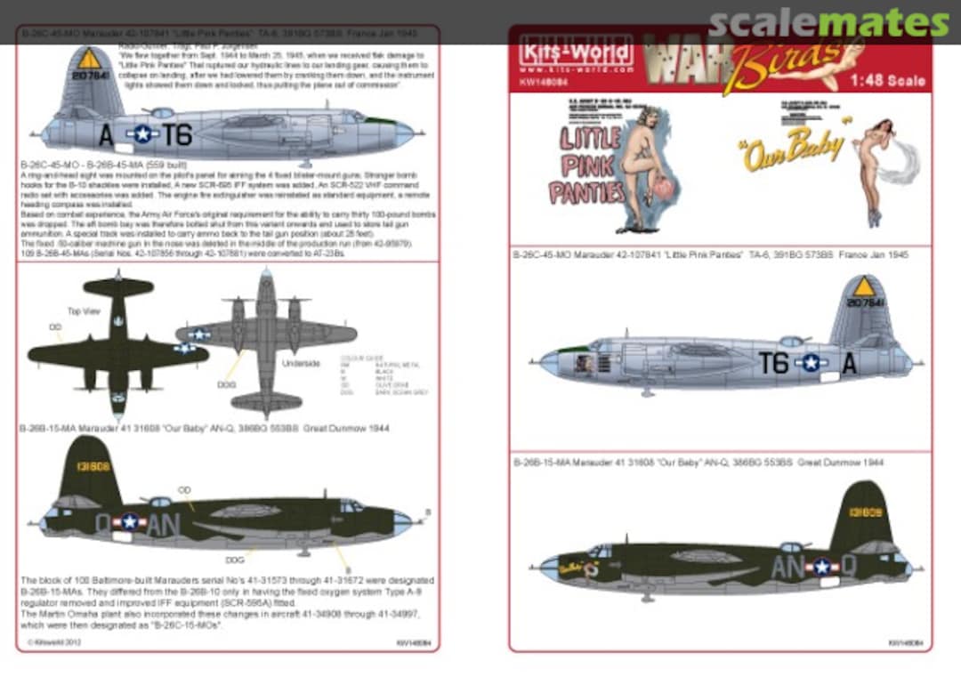 Boxart B-26B/C Marauders KW148084 Kits-World