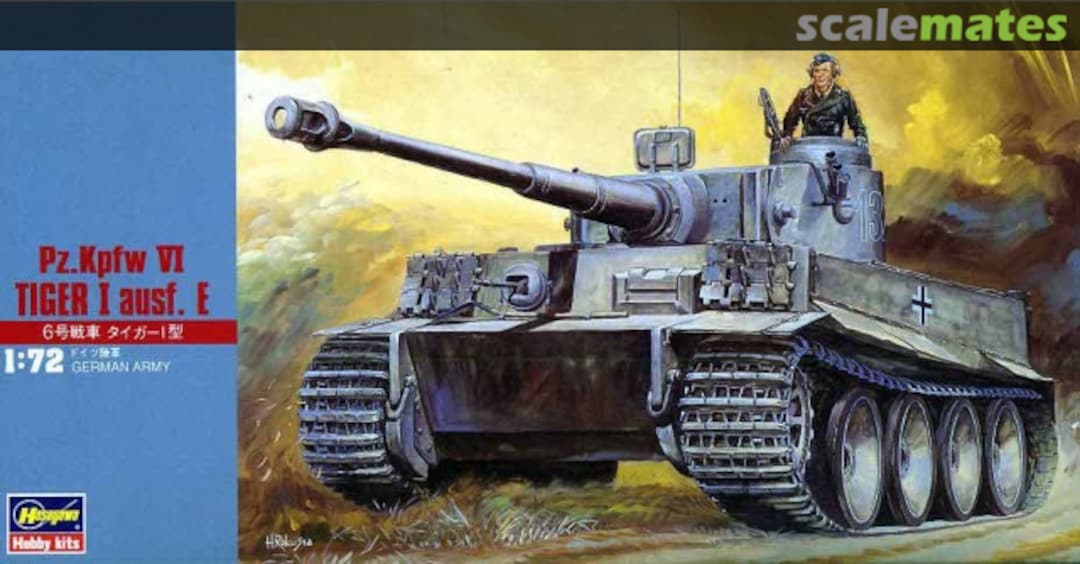 Boxart Pz.Kpfw VI Tiger I Ausf. E 31108 Hasegawa