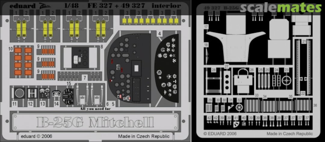 Boxart B-25G Interior 49327 Eduard