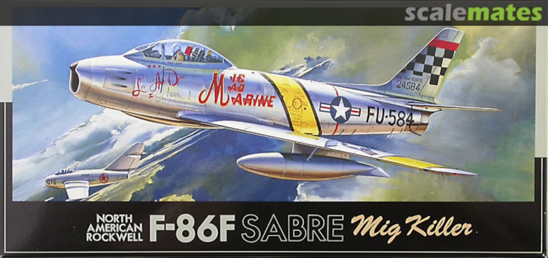 Boxart North American Rockwell F-86F Sabre MiG Killer 25019 Fujimi