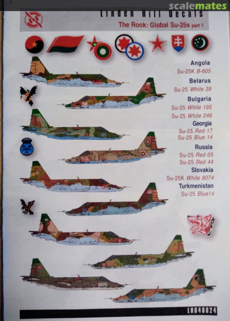 Boxart Globale Su-25 Frogfoot Teil 1 LHD48024 Linden Hill Decals