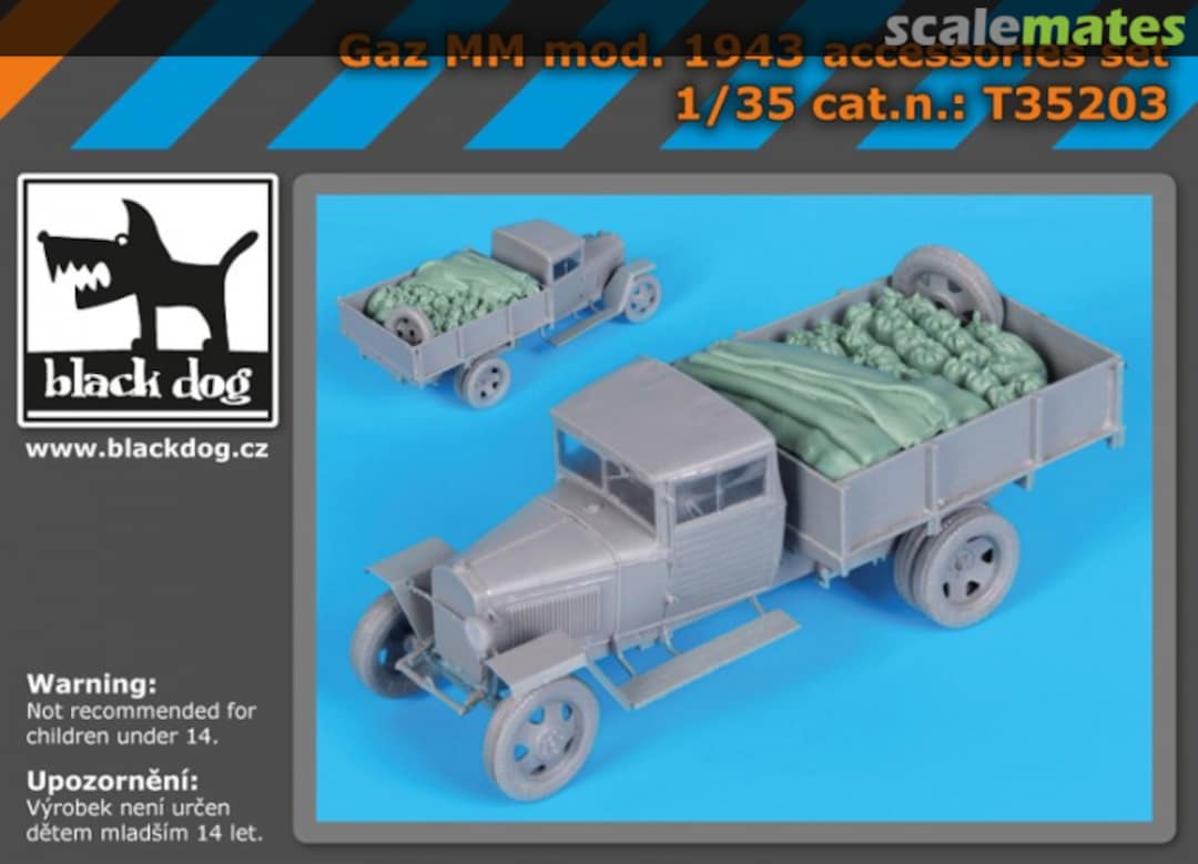 Boxart GAZ MM mod.1943 accessories set T35203 Black Dog