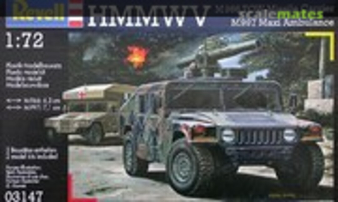 1:72 HMMWV M966 TOW Missile Carrier + M997 Maxi Ambulance (Revell 03147)